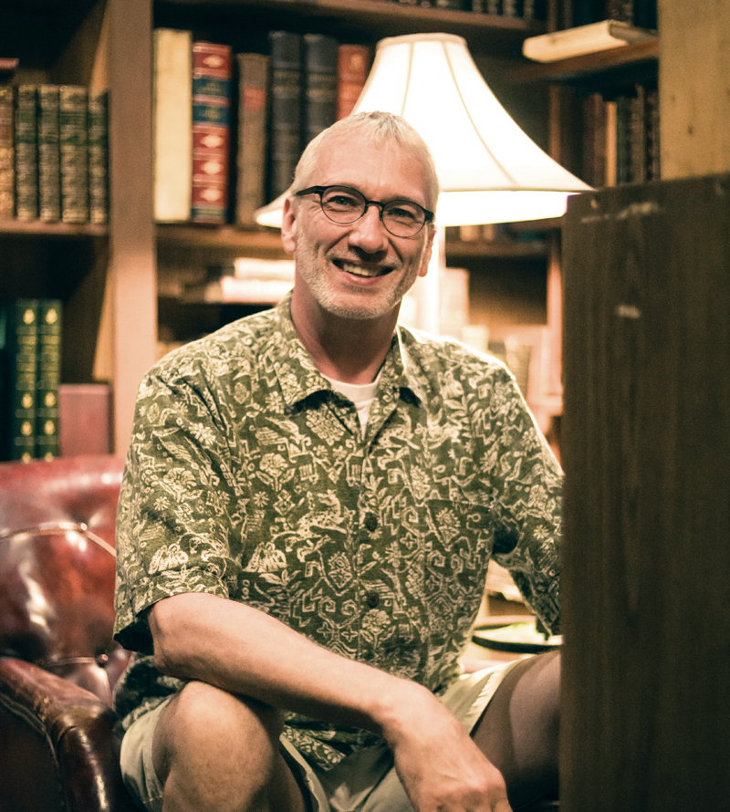 Parker's Books and Book Bazaar Manager Dan Christian. Photo by Evan Sigmund.